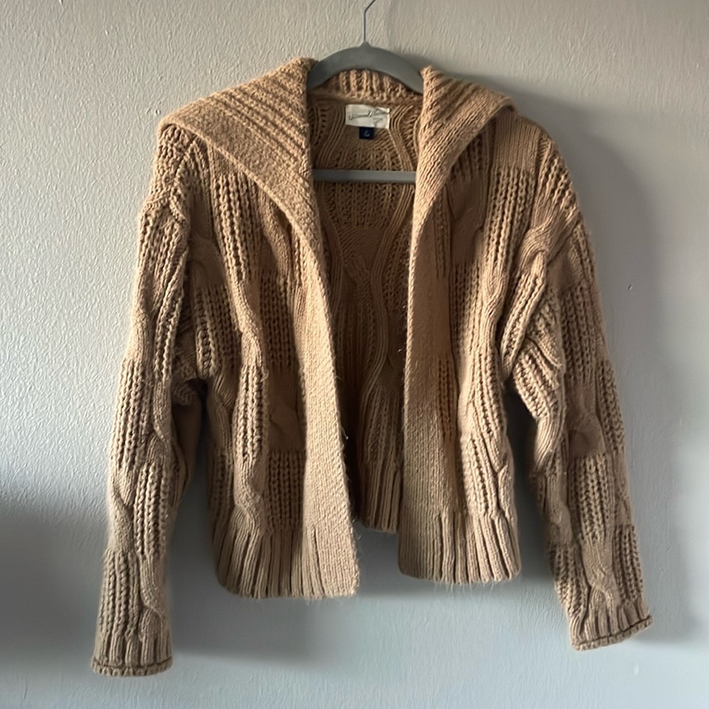 Target Tan Knit Cropped Sweater